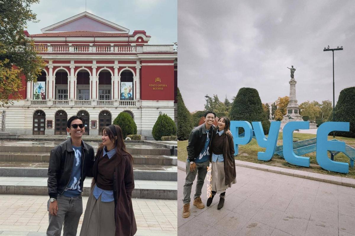 potret Sabrina Anggraini dan kelurga di Bulgaria