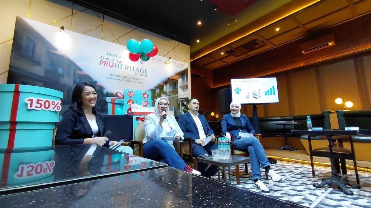 Prudential Syariah sosialisasikan peluncuran produk asuransi jiwa PRUHeritage Syariah, di Makassar, Jumat (31/10/2025). (Dok. Istimewa)