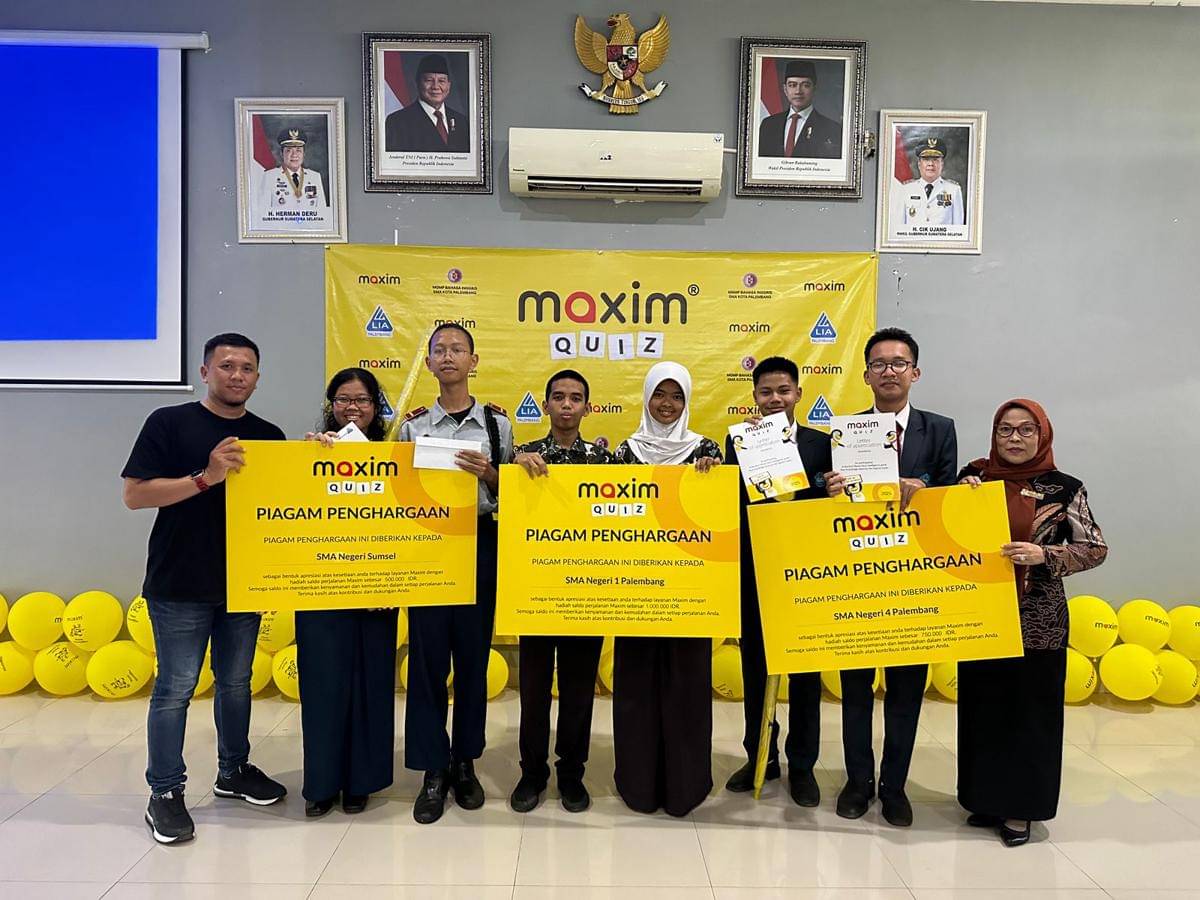 Maxim quiz di SMA N 1 Palembang (Dok. Maxim)