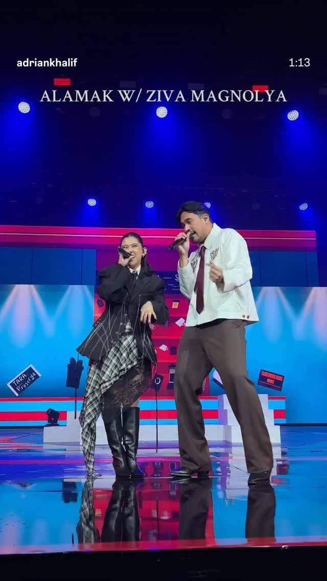 Gaya artis di Indonesian Creator Night 2025. (instagram.com/zivamagnolya)