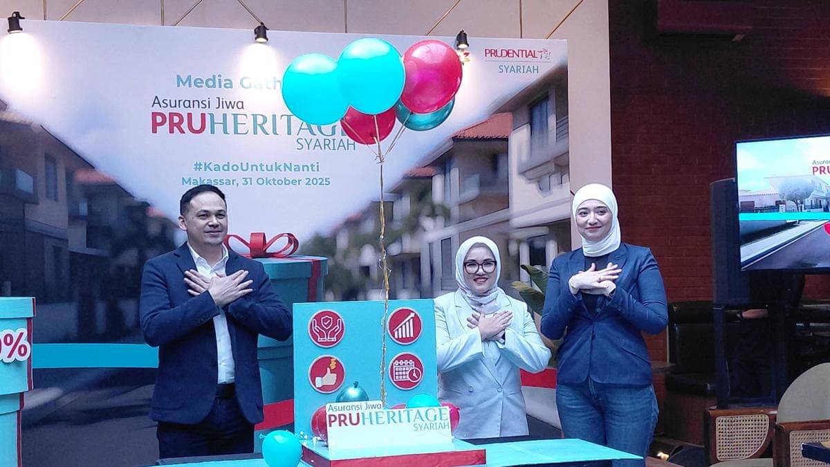 Prudential Syariah sosialisasikan peluncuran produk asuransi jiwa PRUHeritage Syariah, di Makassar, Jumat (31/10/2025). (Dok. Istimewa)