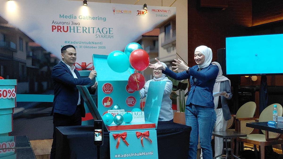 Prudential Syariah sosialisasikan peluncuran produk asuransi jiwa PRUHeritage Syariah, di Makassar, Jumat (31/10/2025). (Dok. Istimewa)