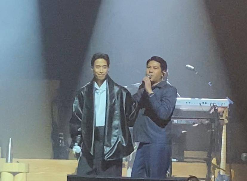 potret Vidi Aldiano di konser laleilmanino & Friends