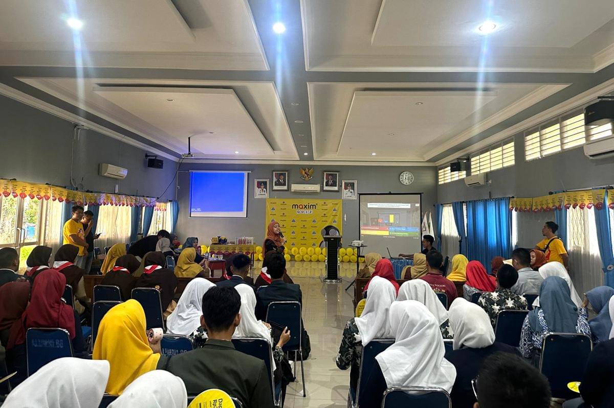 Maxim quiz di SMA N 1 Palembang (Dok. Maxim)