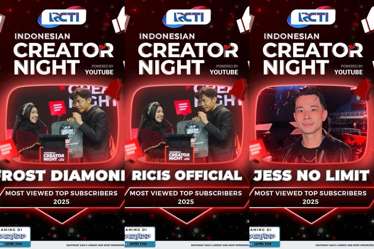 Daftar pemenang Indonesian Creator Night 2025