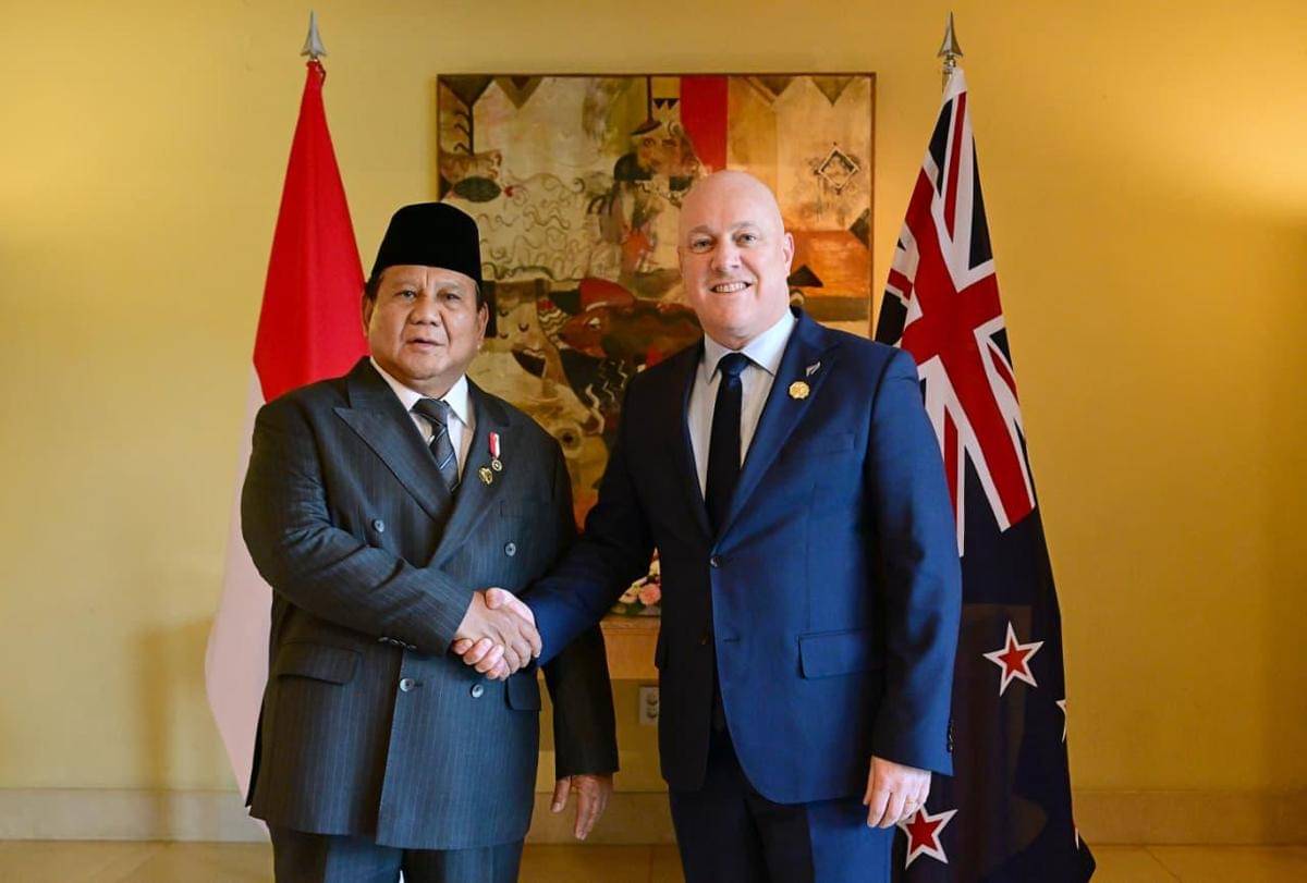 Presiden Prabowo Subianto melakukan pertemuan bilateral dengan Perdana Menteri (PM) Selandia Baru, Christopher Luxon (dok. Sekretariat Presiden)