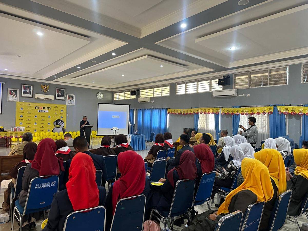 Maxim quiz di SMA N 1 Palembang (Dok. Maxim)