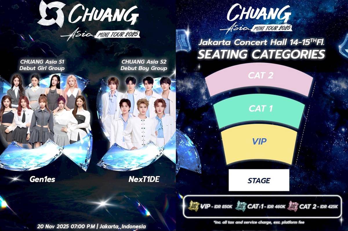poster CHUANG Asia Mini Tour 2025 di Jakarta