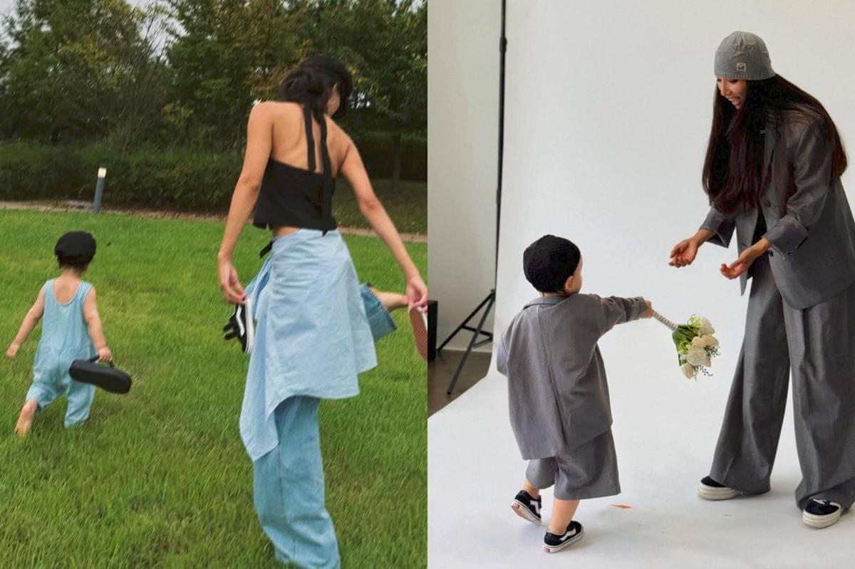 potret Moon Gabi dan putranya