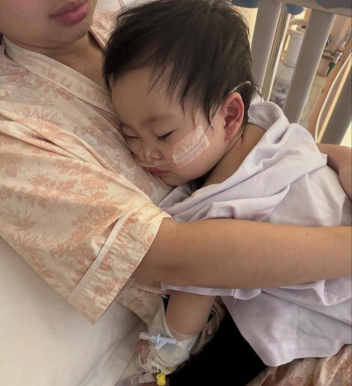 potret Agatha Hidayat, anak Gritte Agatha dirawat di RS