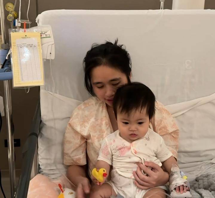 potret Agatha Hidayat, anak Gritte Agatha dirawat di RS