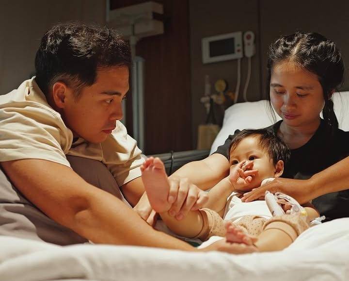 potret Agatha Hidayat, anak Gritte Agatha dirawat di RS