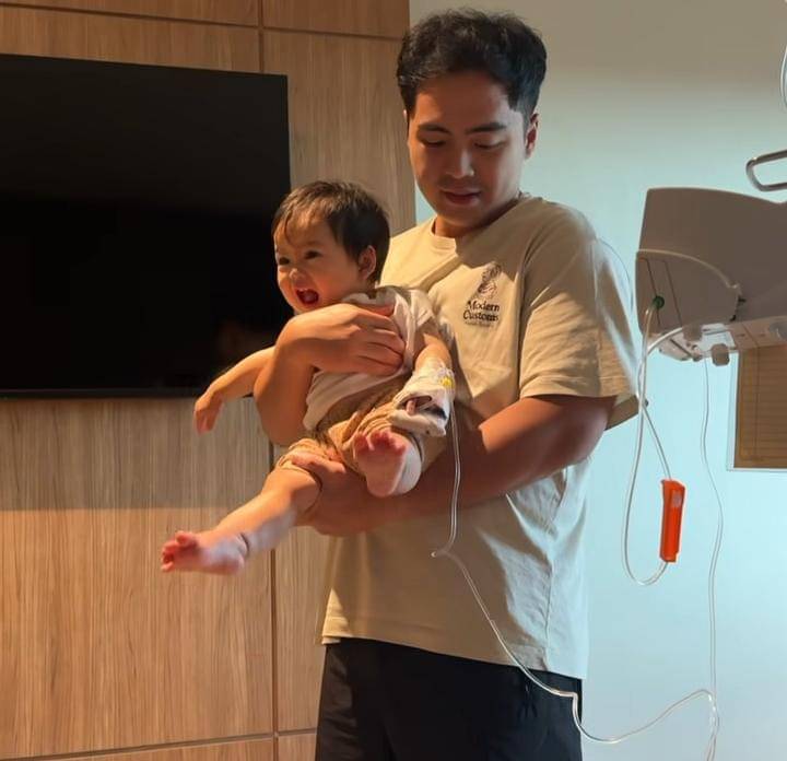 potret Agatha Hidayat, anak Gritte Agatha dirawat di RS