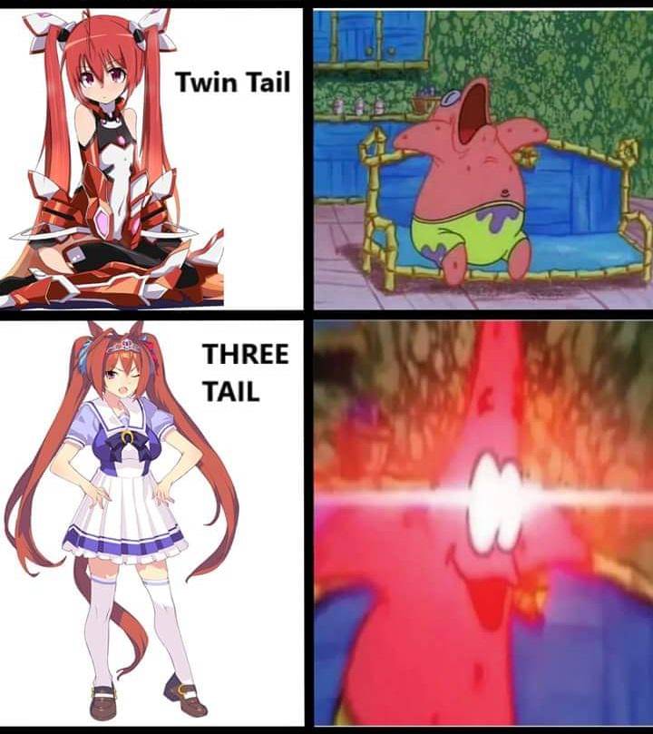 meme karakter anime punya ekor
