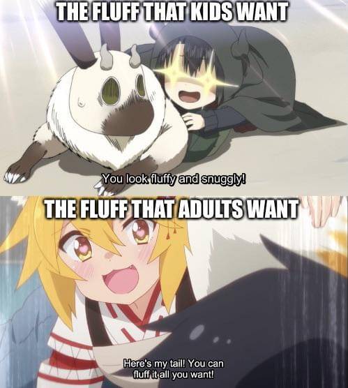 meme karakter anime punya ekor