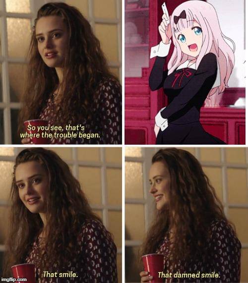 meme anime tentang pandangan pertama