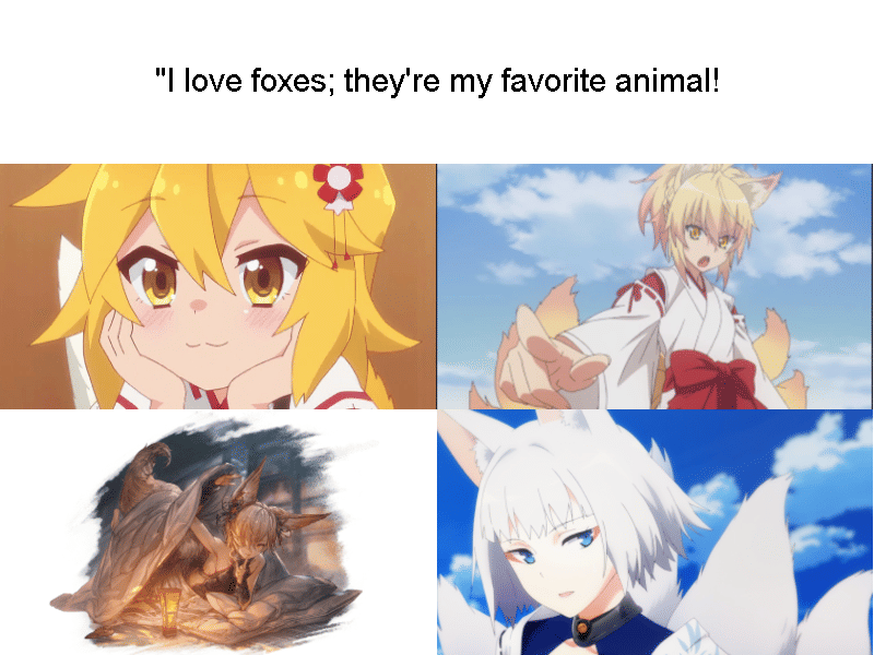 meme karakter anime punya ekor