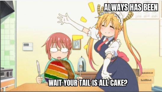 meme karakter anime punya ekor