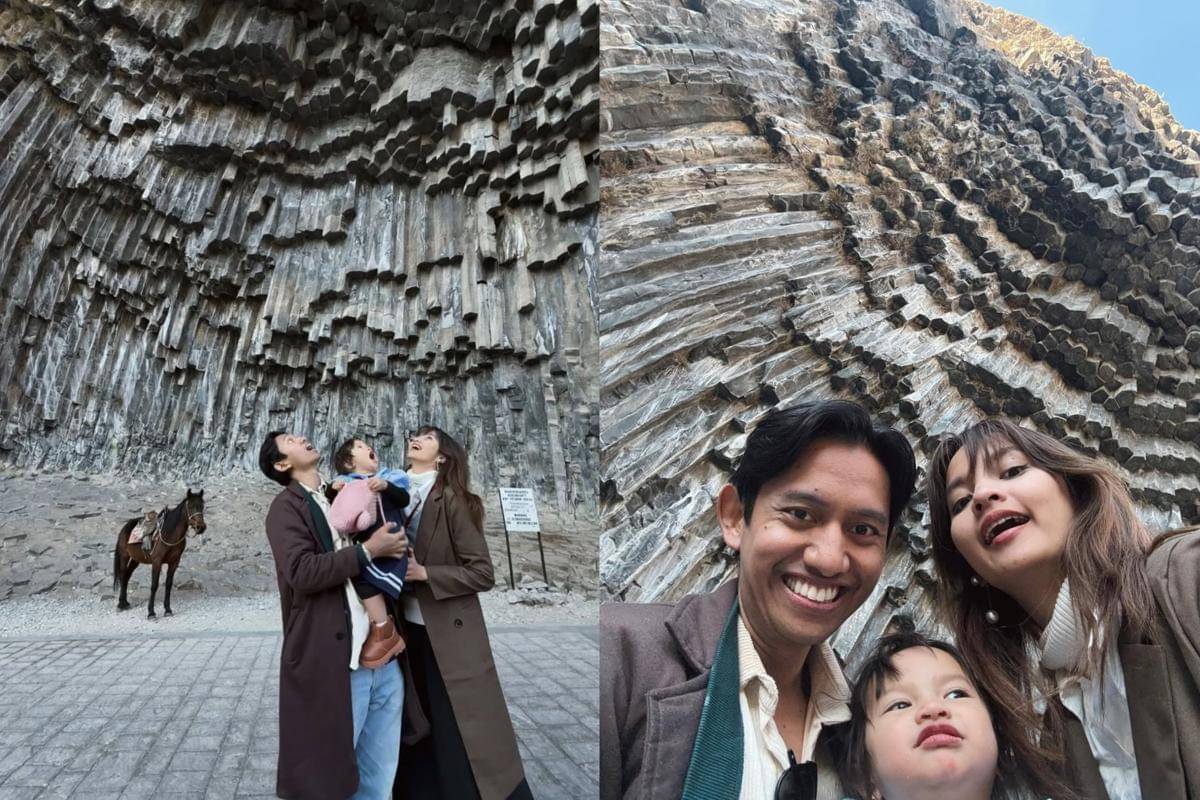 potret Sabrina Anggraini dan Belva Devara di Symphony of Stones, Armenia