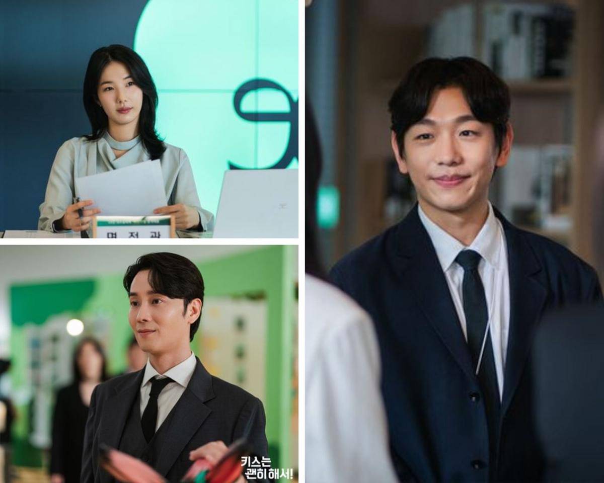 potret Jung Ga Hee, Park Jin Woo, dan Shin Joo Hyup di drakor Dynamite Kiss