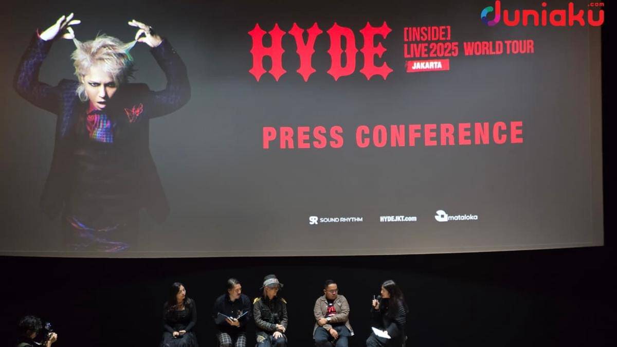 Konferensi Pers HYDE. Fotografer: Fahrul Nurullah. (Duniaku.com/Fahrul Razi Uni Nurullah)