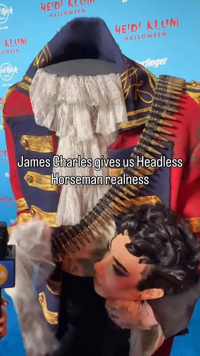 James Charles di Pesta Halloween Heidi Klum 2025
