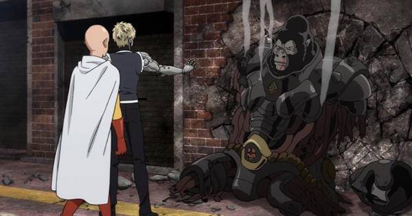 Armored Gorilla dikalahkan Genos - One Punch Man