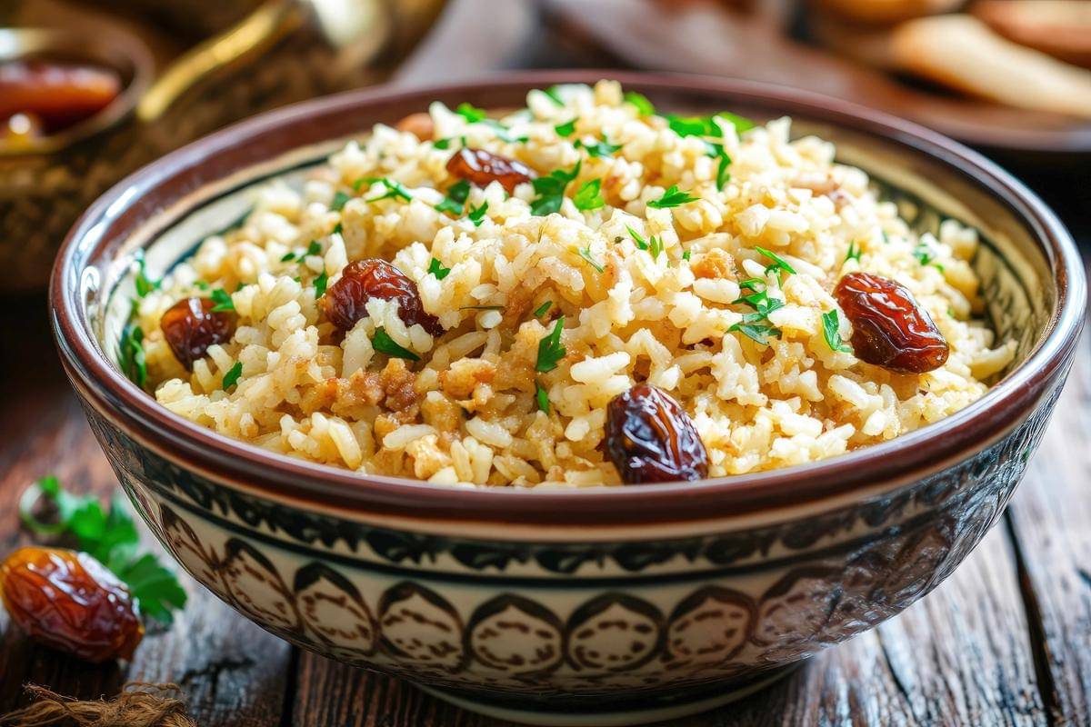 ilustrasi pilaf rice