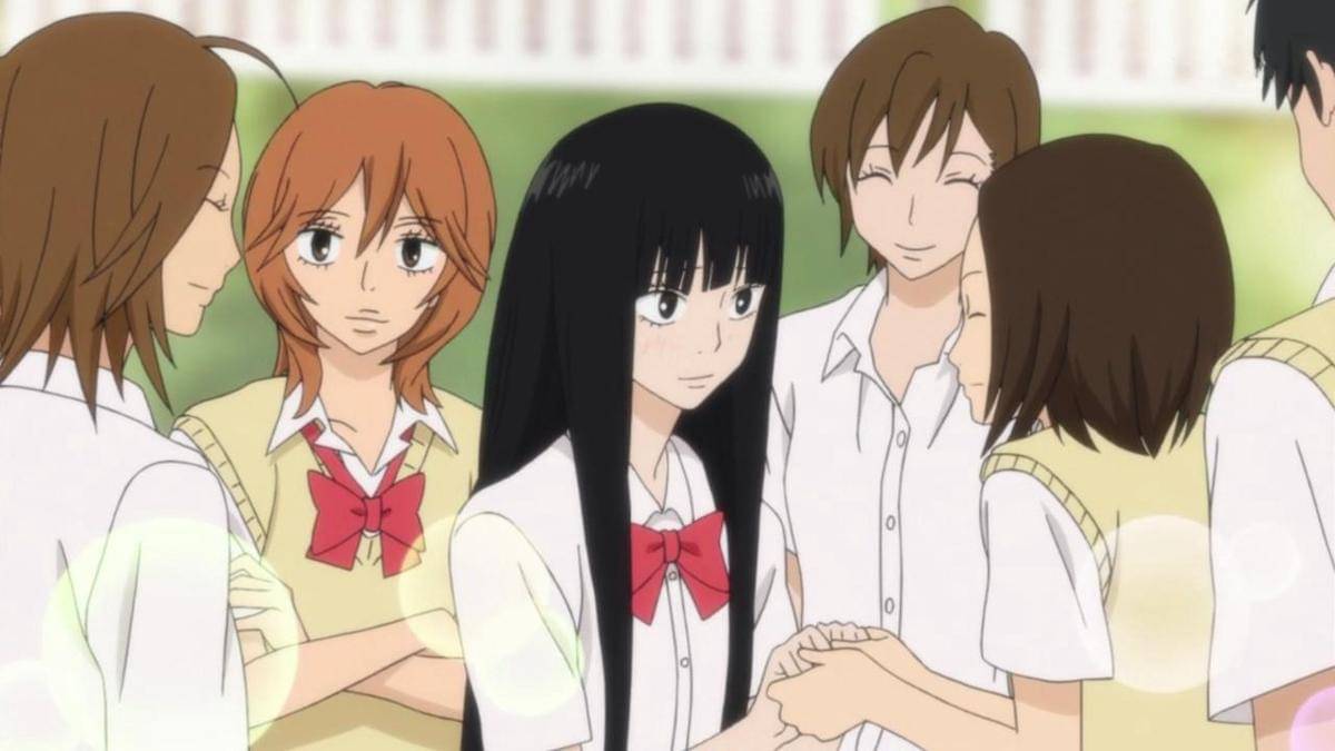 Sawako berusaha bersikap sopan dan menjaga tutur katanya saat berkomunikasi dengan teman-temannya