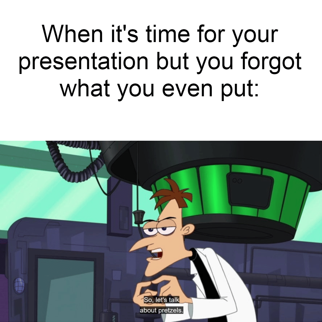 meme kartun presentasi di kelas