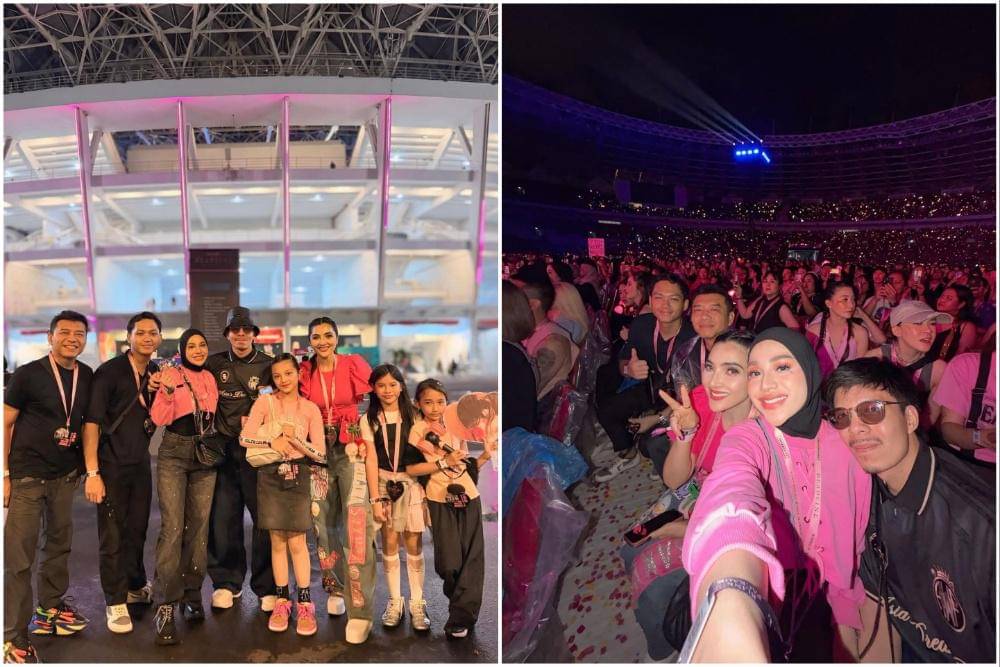 Ashanty nonton konser BLACKPINK bareng suami, anak, menantu