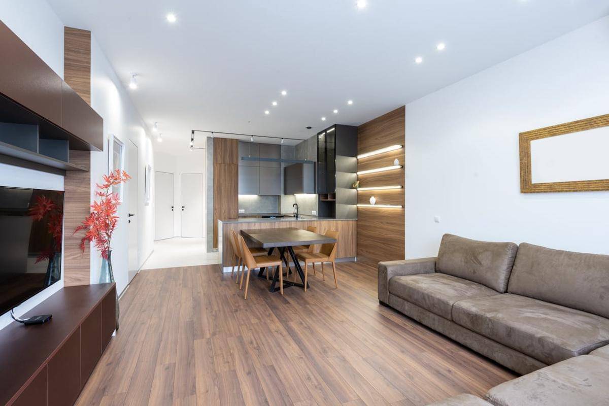 ilustrasi interior rumah japandi modern