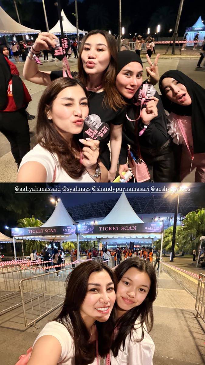 Aaliyah nonton BLACKPINK bareng sahabat