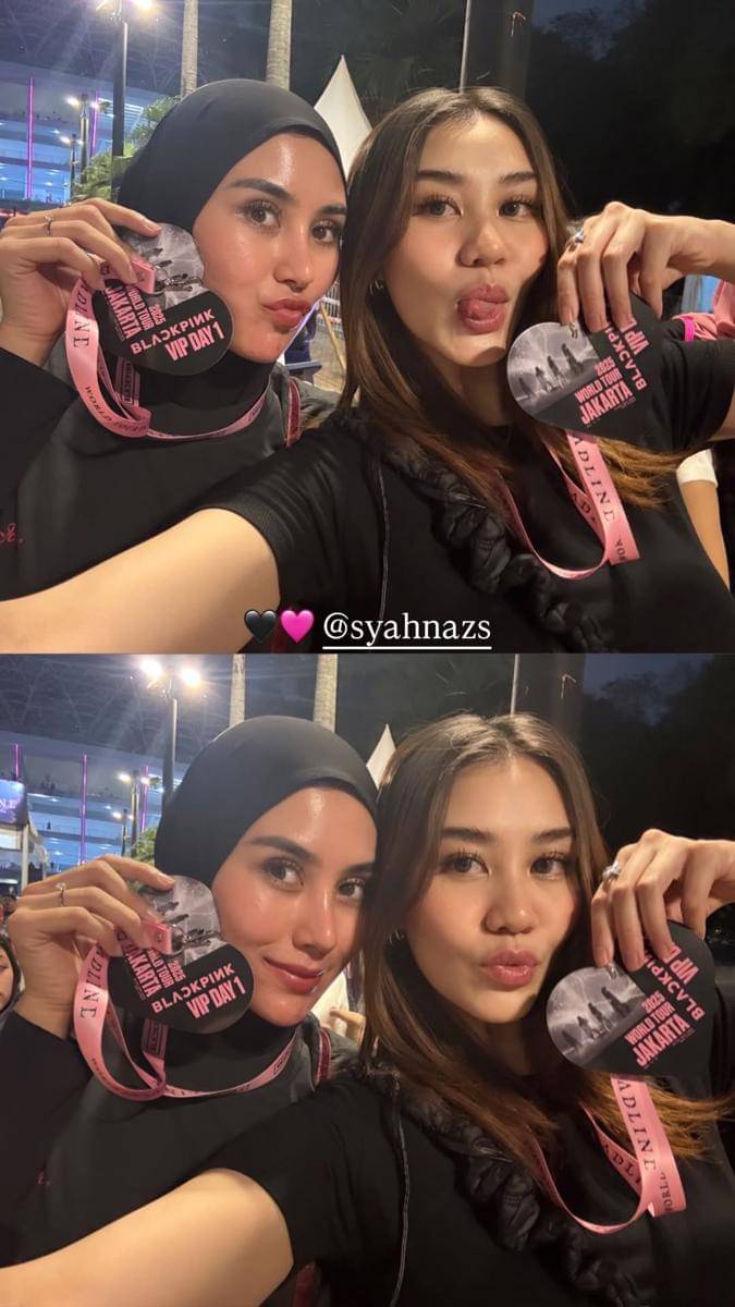 Aaliyah nonton BLACKPINK bareng sahabat