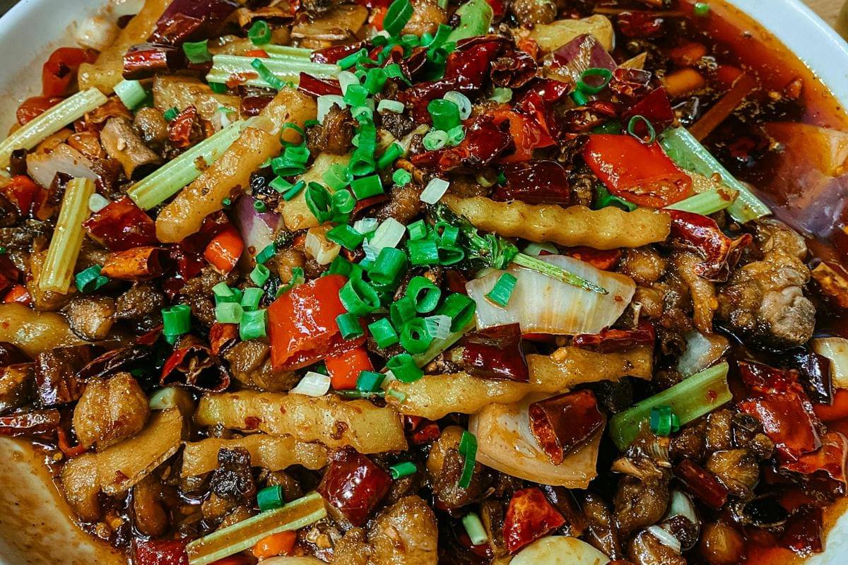 ilustrasi masakan Sichuan
