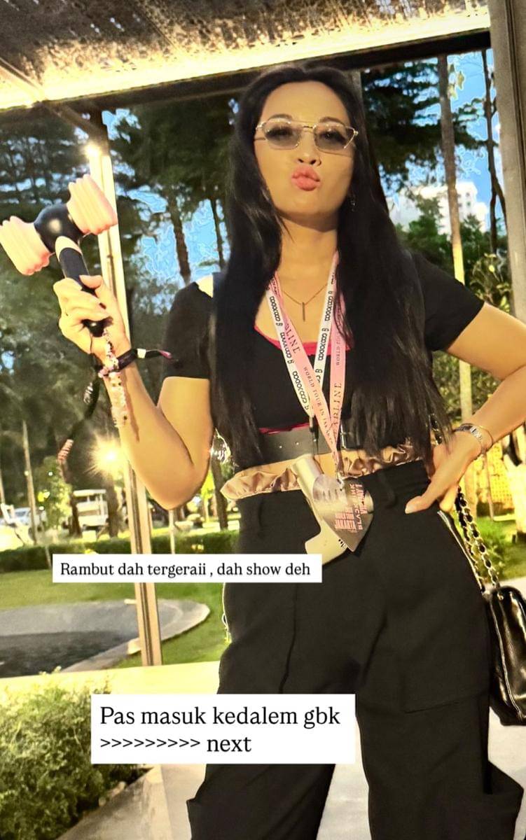 OOTD Hesti di konser BLACKPINK JAKARTA 2025