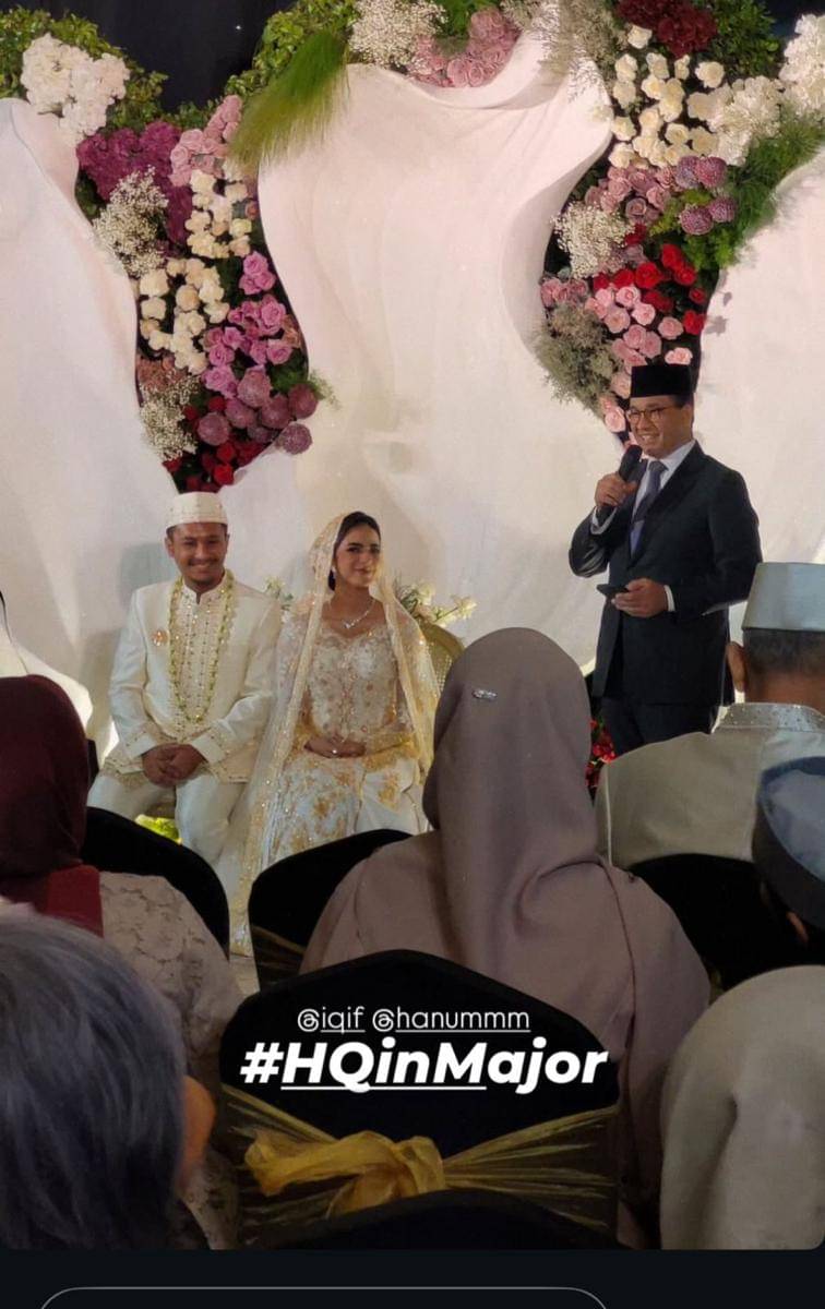 Gaya Makeup dan Busana Azizah Hanum di Akad Nikah