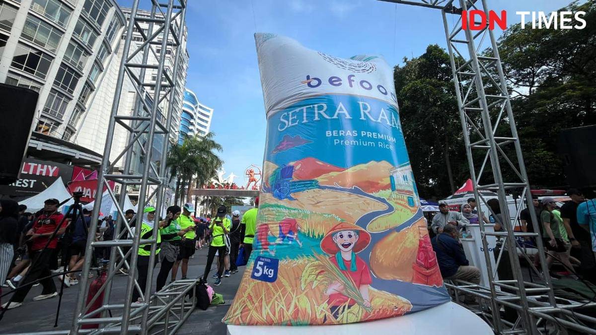 Penampakan kemasan baru beras Befood Setra Ramos Bulog