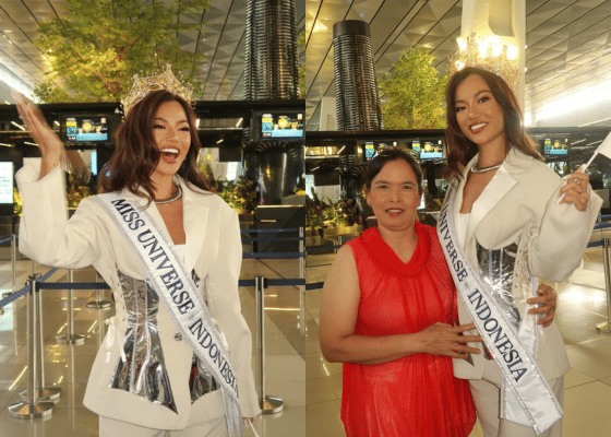 Potret Keberangkatan Sanly Liu ke Ajang Miss Universe 2025 di Thailand