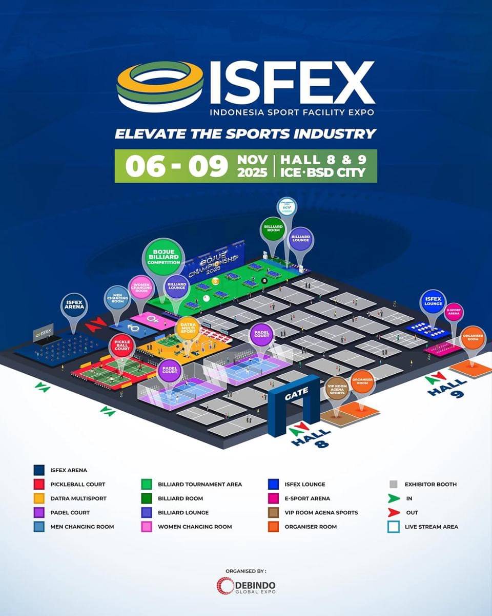 poster Indonesia Sport Facility Expo 2025