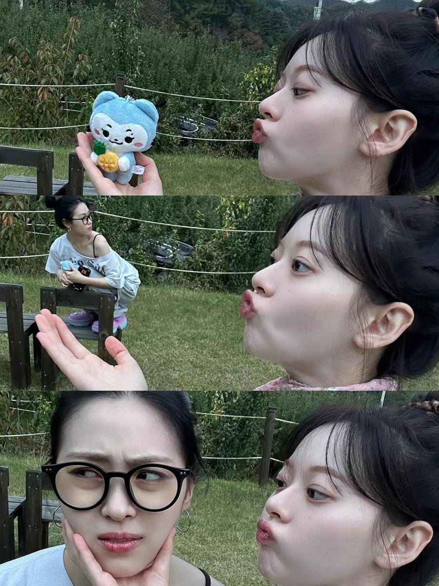 potret aktris Han Su A main bareng Ryujin ITZY dan Karina aespa