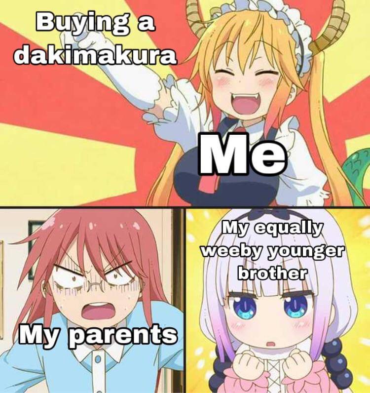 meme anime bantal dan guling