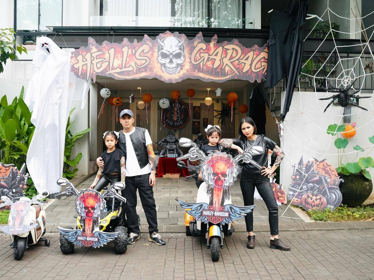 Pesta Halloween Caca Tengker di Rumah (instagram.com/cacatengker)