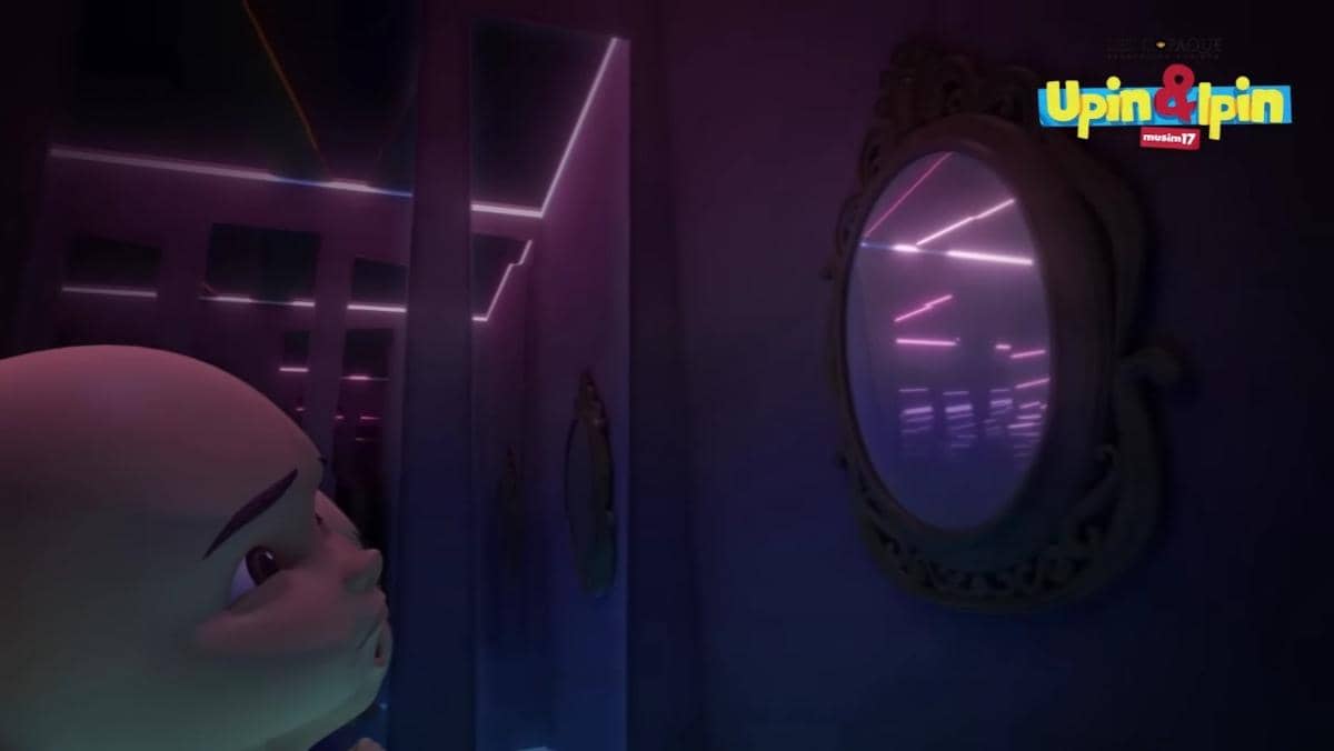 Cuplikan episode Cermin Misteri di serial Upin & Ipin