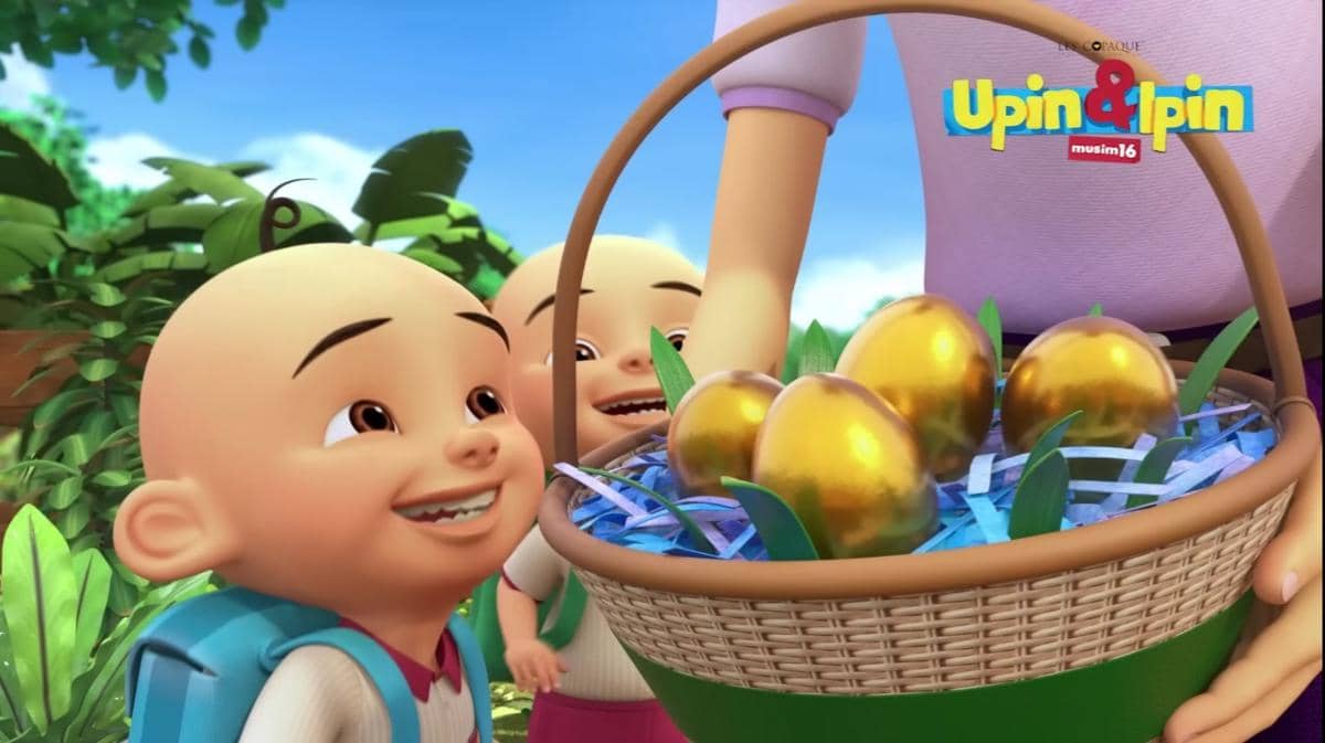 Cuplikan episode Angsa Putih di serial Upin & Ipin