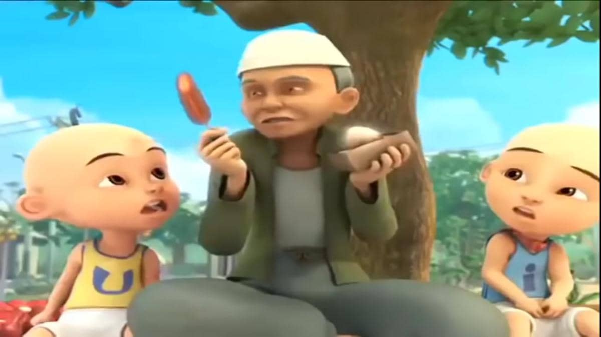 Cuplikan episode Uuuuu... Telur Apa Tu? di serial Upin & Ipin