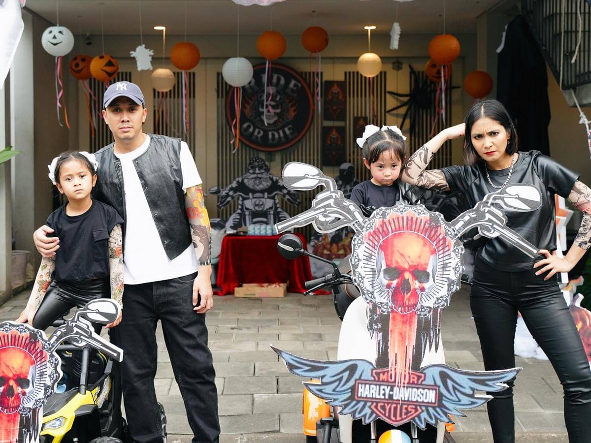 Pesta Halloween Caca Tengker di Rumah (instagram.com/cacatengker)