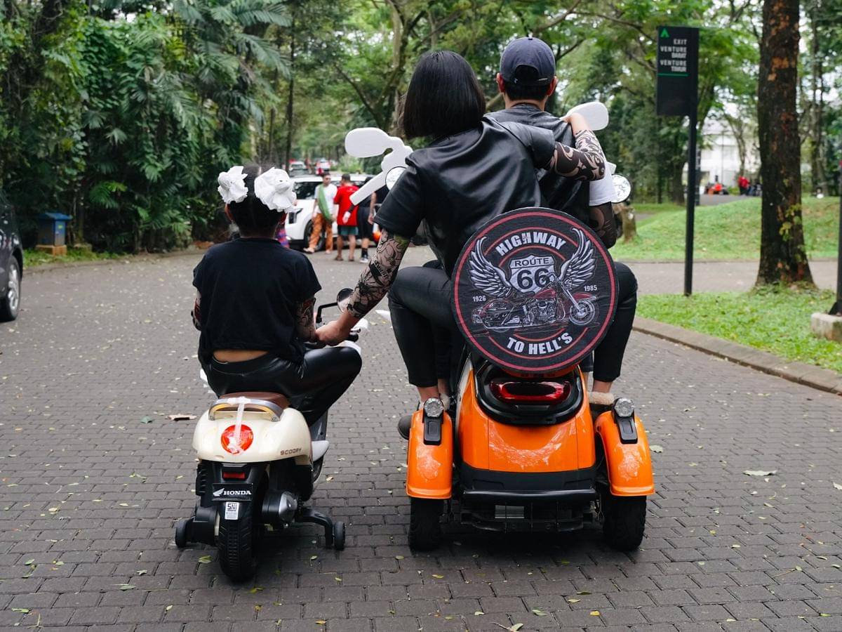 Pesta Halloween Caca Tengker di Rumah (instagram.com/cacatengker)