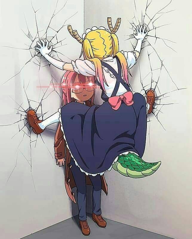 meme anime tentang Kabedon