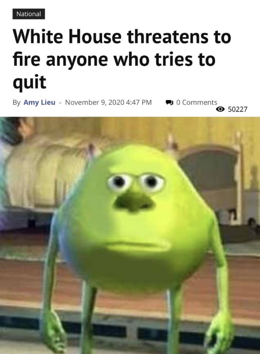 meme kartun tentang dipecat